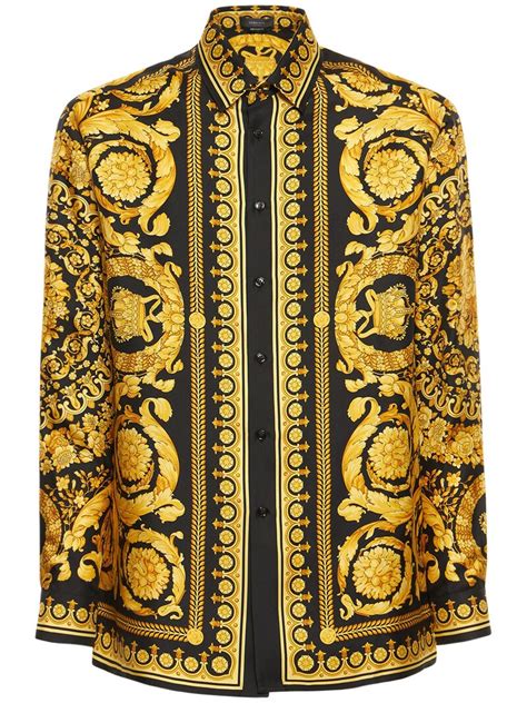 camicia versace barocco uomo